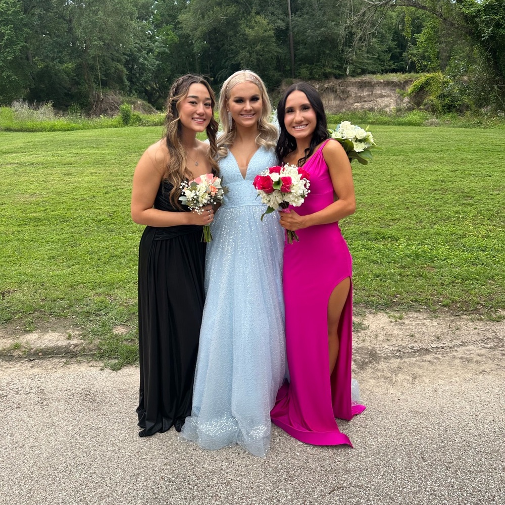 HOT PINK PROM DRESS